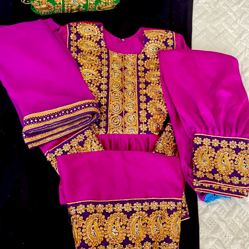 Violet Afghan Dress